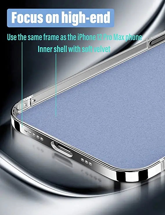 Carbon Fiber Stainless Steel Metal Coated Bumper Cases