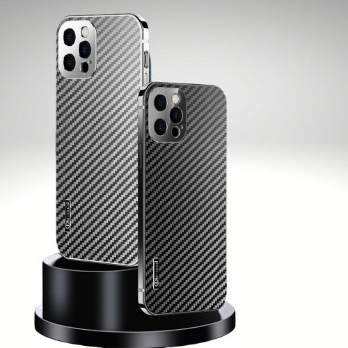Carbon Fiber Stainless Steel Metal Coated Bumper Cases