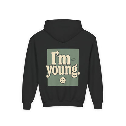 Youth Hoodie — WARNING, I'm YOUNG! - Premium Sweatshirt for Kids