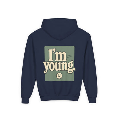 Youth Hoodie — WARNING, I'm YOUNG! - Premium Sweatshirt for Kids