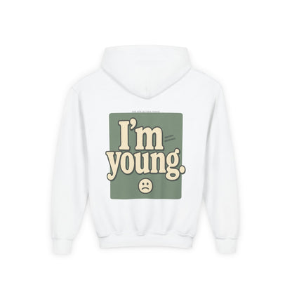 Youth Hoodie — WARNING, I'm YOUNG! - Premium Sweatshirt for Kids