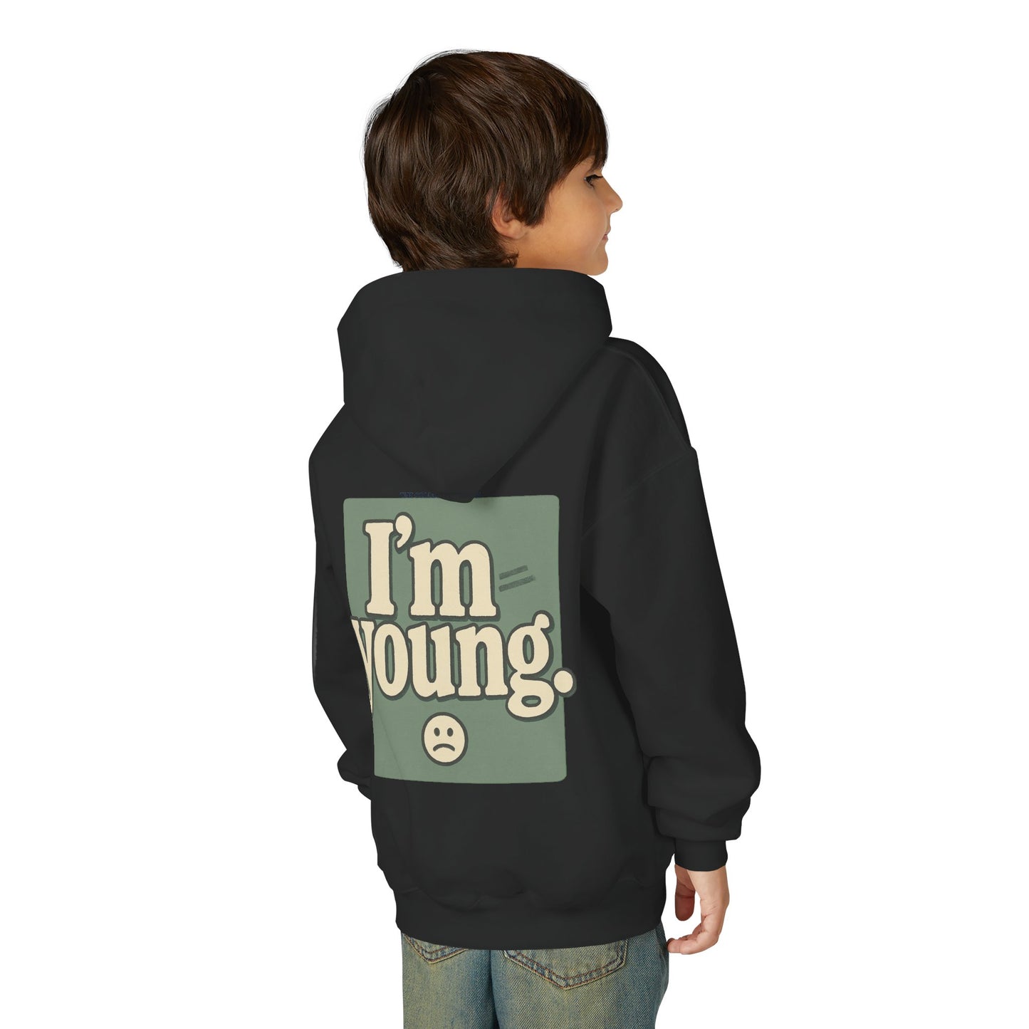 Youth Hoodie — WARNING, I'm YOUNG! - Premium Sweatshirt for Kids