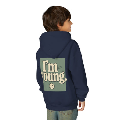 Youth Hoodie — WARNING, I'm YOUNG! - Premium Sweatshirt for Kids